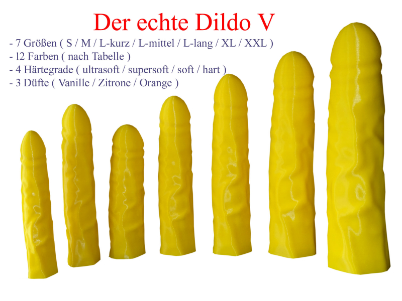 THE REAL DILDO V - 7 SIZES TO YOUR CHOICE